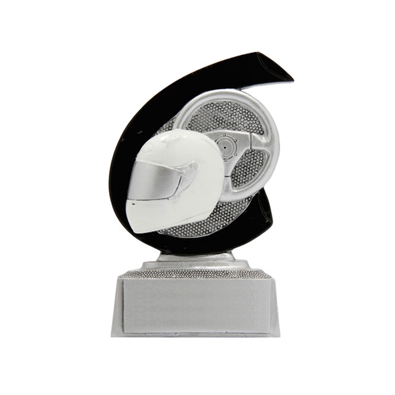 FG262 MOTORSPORT TROPHY 10CM WITH CUSTOM PRINTED PLATE - Image 1