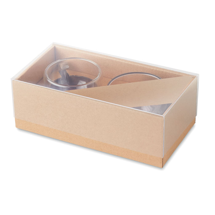 MO9709_22_1 SET OF 2 DOUBLE WALL ESPRESSO GLASSES - Image 1