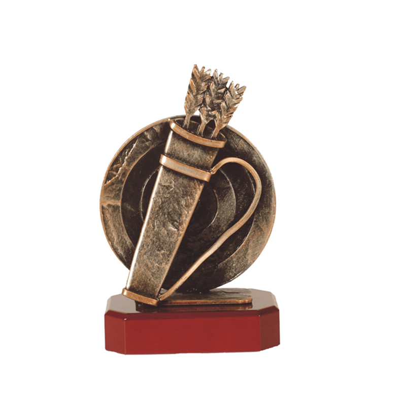 BEL187C.jpg ARCHERY TROPHY AWARD 23CM WITH CUSTOM PRINTED PLATE – PRECISION ARCHERY AWARD - Image 1
