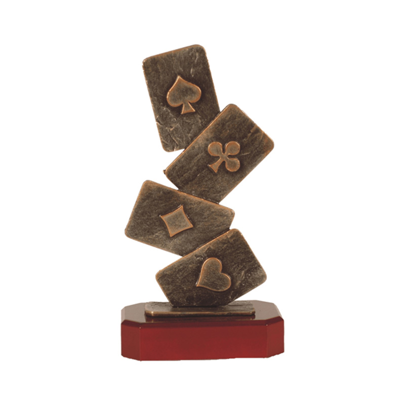 BEL194C.jpg CARDS TROPHY AWARD 27 CM - Image 1