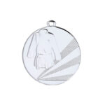SILVER MARTIAL ARTS MEDAL 50MM – KARATE, JUDO, TAEKWONDO, AIKIDO, JUJUTSU AWARD