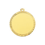 GOLD MEDAL 60MM WITH CUSTOM PRINTED LABEL – PERSONALIZED AWARD MEDAL
