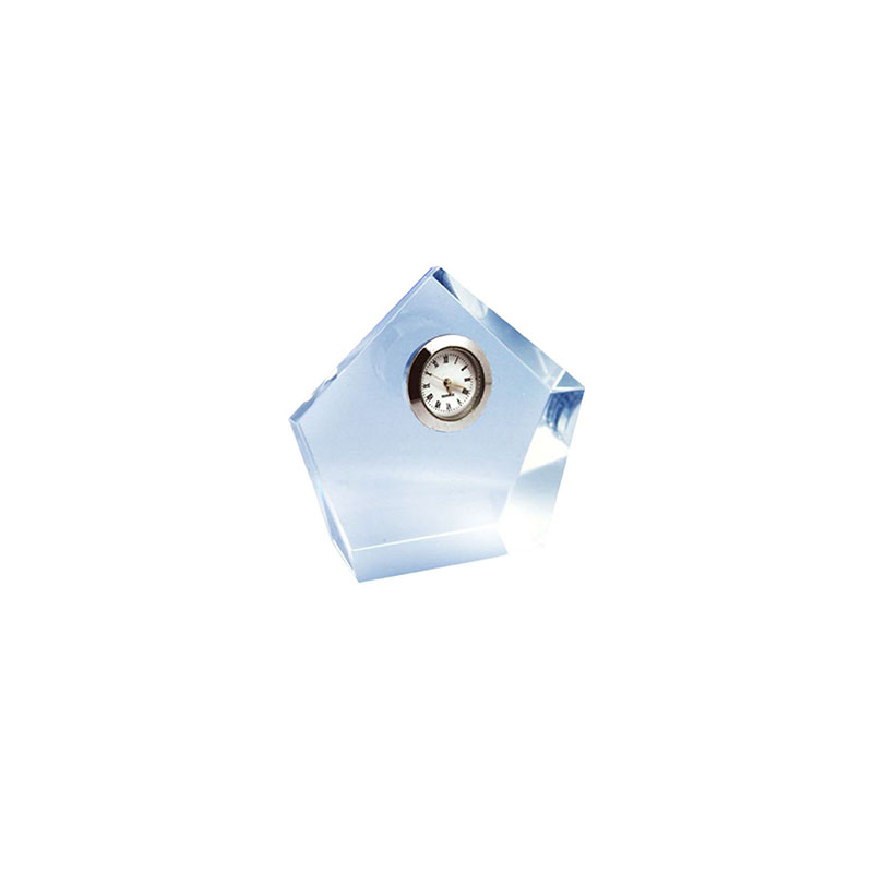 ZY1583.jpg DESKTOP CRYSTAL CLOCK 10CM - Image 1