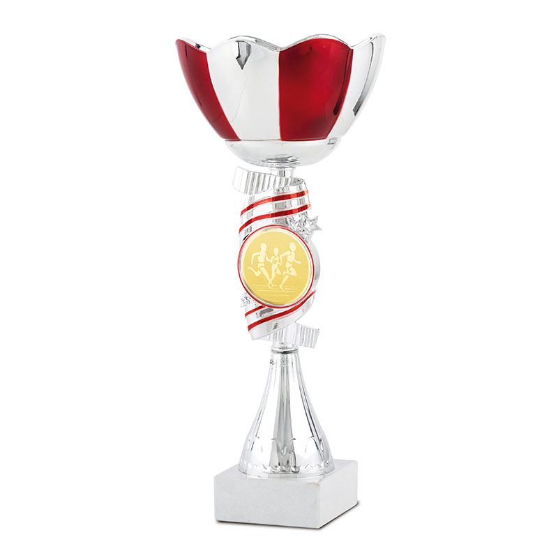 19-1128-0.jpg STAR LINE TROPHY 36CM SILVER RED DECOR (OUTLET) - Image 1
