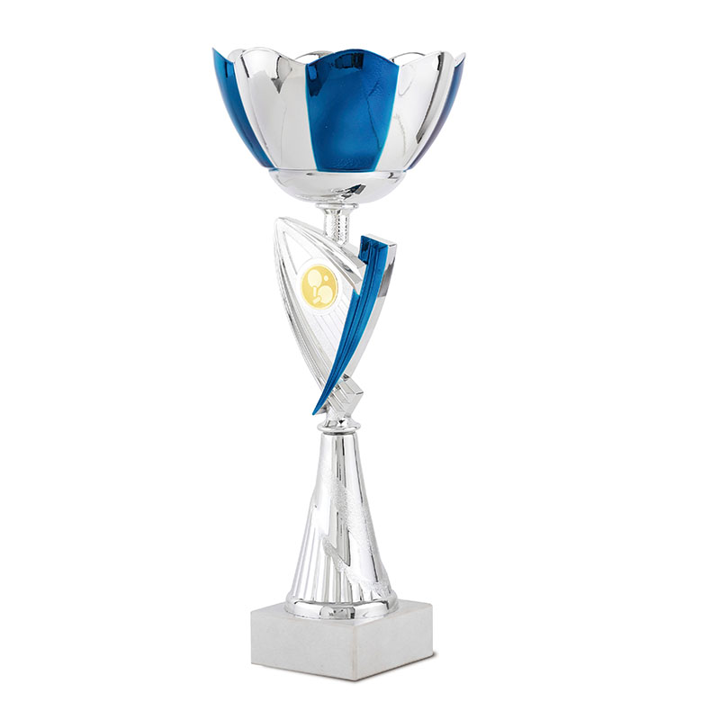 19-1150-3.jpg STAR LINE TROPHY 29CM WITH BLUE DECOR (OUTLET) - Image 1