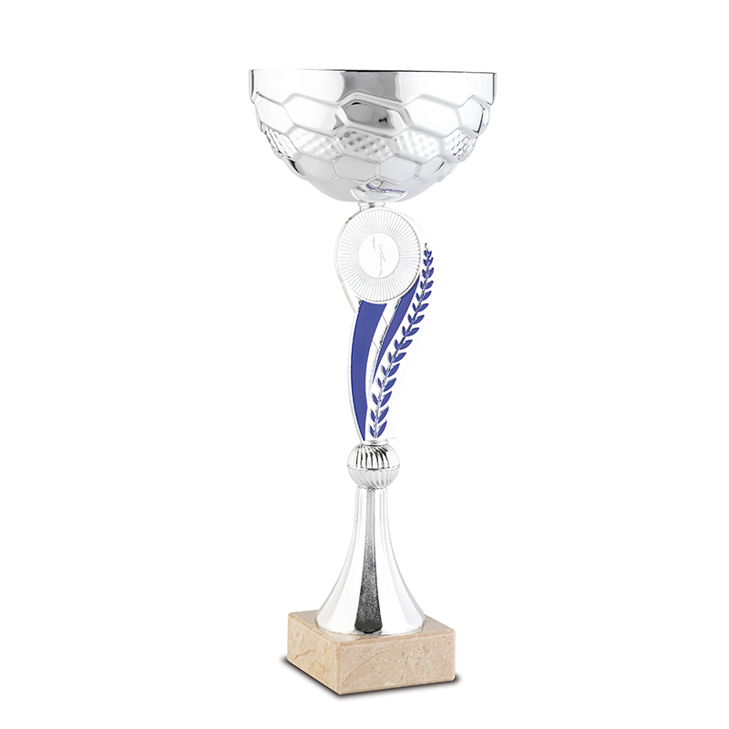 20-2142-1.jpg STAR LINE CUP TROPHY 35CM WITH BLUE DETAILS - Image 1