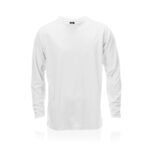 WHITE LONG SLEEVE SPORTS T-SHIRT