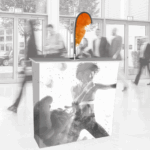 CUSTOM TEARDROP DESKTOP FLAG – 40CM WITH STAND | 1–2 WEEK LEAD TIME - Image 2