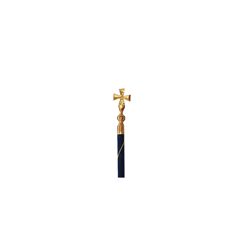 FLA001.jpg LUXURY VELVET PARADE POLE – 2M | INCLUDES SPEAR OR CROSS TOP | 48H DISPATCH - Image 1