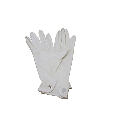 FLA012-1.jpg PAIR OF WHITE PARADE GLOVES WITH BUTTON – CEREMONIAL USE | 24H DISPATCH - Image 1