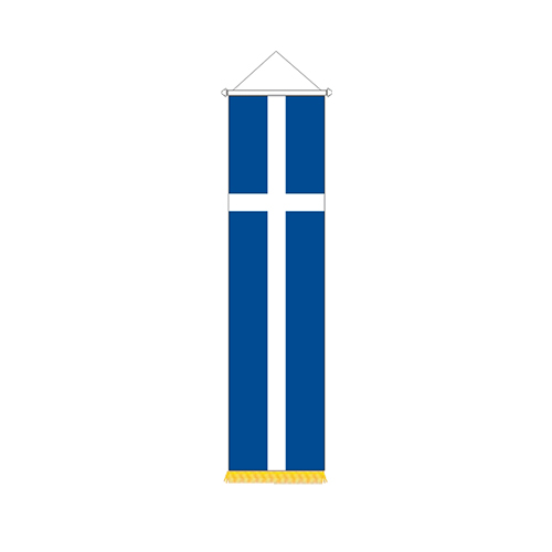 FLA026.jpg GREECE CITY FLAG BANNER – 300X80CM VERTICAL | 24H DISPATCH - Image 1