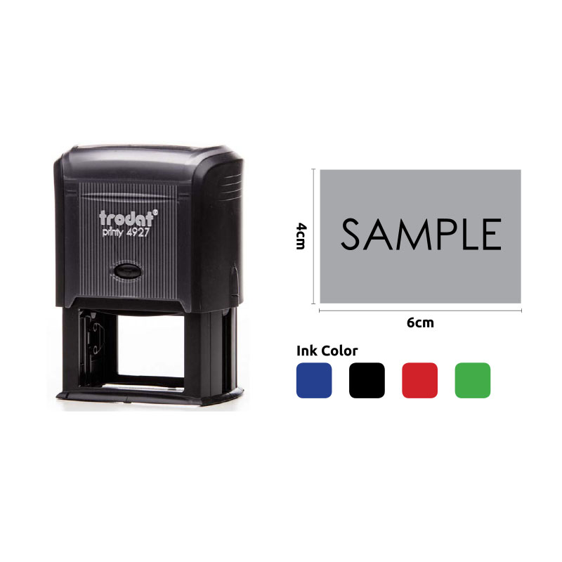 T-4927 Trodat Stamp 6x4
