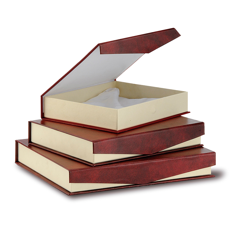 19-1712-2 BURGUNDY ECO-LEATHER CASE 21X25 - Image 1