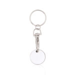 METALLIC KEYCHAIN COIN WITH CARABINER – FUN DESIGN IN ASSORTED COLORS - Image 3