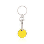 METALLIC KEYCHAIN COIN WITH CARABINER – FUN DESIGN IN ASSORTED COLORS - Image 5