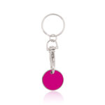 METALLIC KEYCHAIN COIN WITH CARABINER – FUN DESIGN IN ASSORTED COLORS - Image 7