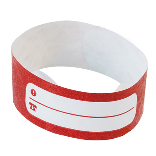 3842_01.jpg WATERPROOF KIDS EVENT WRISTBANDS | ID TAG & ADHESIVE CLOSURE | 10 PACK - Image 1