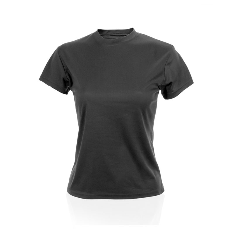 4186.02 BLACK WOMEN’S SPORTS TEE | TECH POLY | LIGHT & BREATHABLE | MARATHON / CORPORATE - Image 1