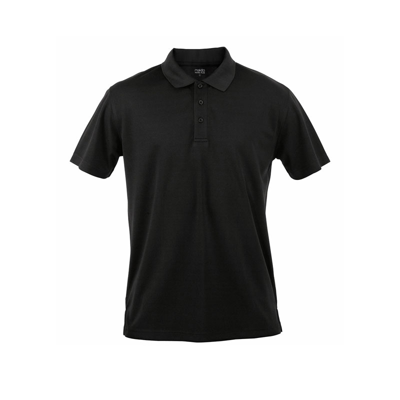 4187.02 BLACK SPORTS POLO SHIRT – 100% BREATHABLE POLYESTER | HIGH-PERFORMANCE TECHNICAL - Image 1