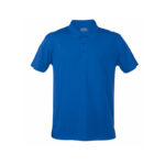 BLUE PERFORMANCE POLO – BREATHABLE POLYESTER WITH BUTTONS