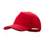 CAP KISSE – 100% BRUSHED COTTON 5-PANEL CAP WITH VELCRO CLOSURE - Image 2