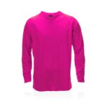 PINK LONG SLEEVE SPORTS T-SHIRT – 100% BREATHABLE POLYESTER | 135G/M²