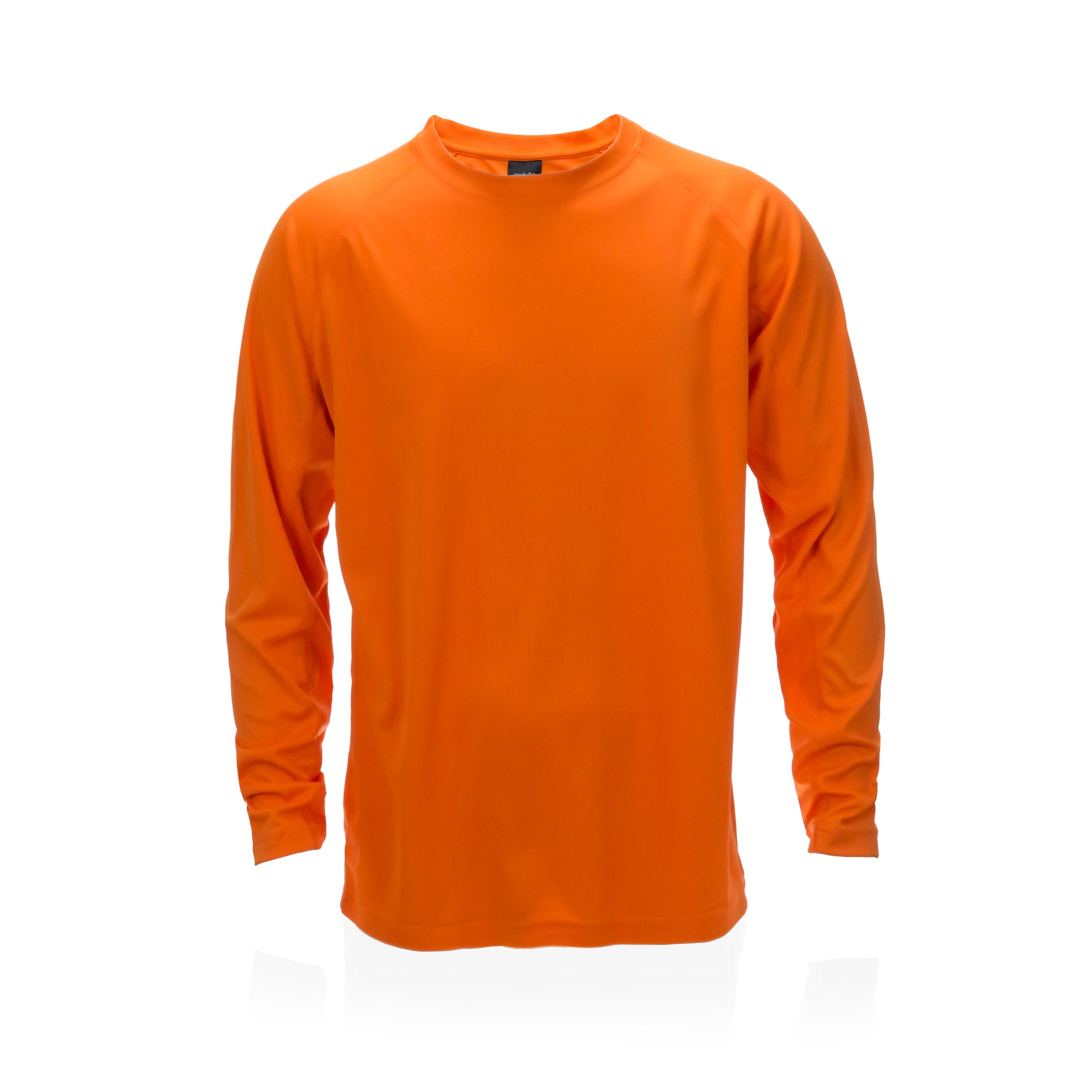 4726.07 ORANGE LONG SLEEVE SPORTS T-SHIRT – 100% BREATHABLE POLYESTER | 135G/M² - Image 1