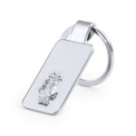 GOLF METAL KEYRING IN SILVER FINISH