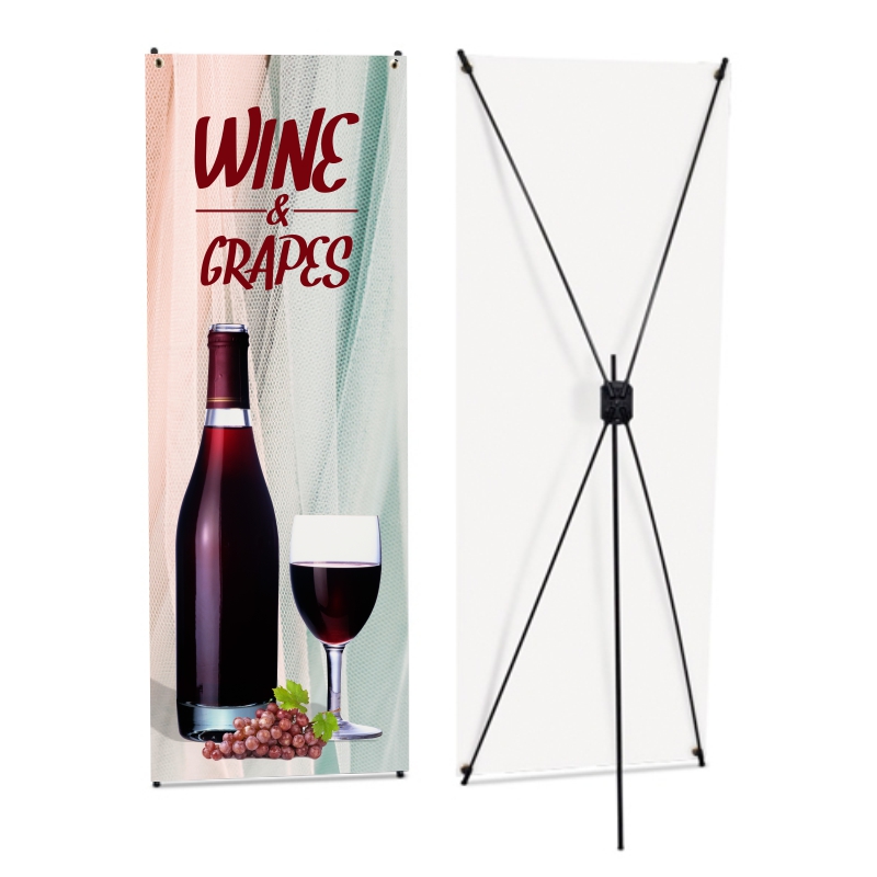 5066.jpg ECONOMY X-BANNER – 160x60CM | FULL-COLOR PRINT INCLUDED | BUDGET DISPLAY STAND - Image 1