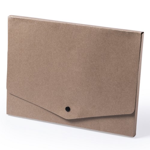 5630_1.jpg ECOFILE RECYCLED CARDBOARD DOCUMENT BAG – SUSTAINABLE FOLDER WITH FLAP CLOSURE - Image 1