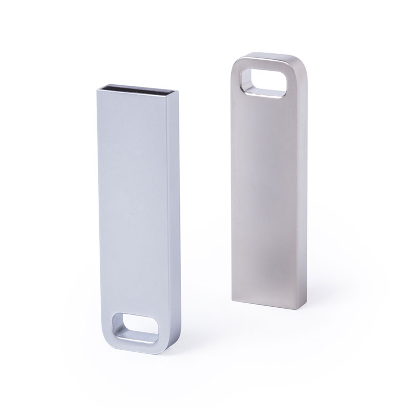 5847_1 SLIMMETAL 16GB USB DRIVE – MATTE METAL WITH KEYCHAIN & GIFT CASE - Image 1