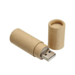 ECOTUBE 16GB USB FLASH DRIVE – CYLINDRICAL DESIGN IN RECYCLED CARDBOARD