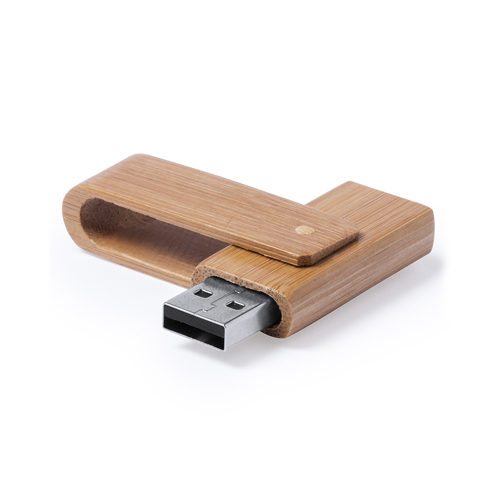 6125.jpg ECOTWIST BAMBOO 16GB USB FLASH DRIVE – NATURAL WOOD FINISH WITH RECYCLED BOX - Image 1
