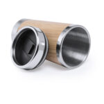 ECOSIP 500ML CUP – BAMBOO & STEEL MUG WITH DOSING LID - Image 2
