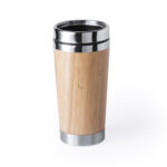 ECOSIP 500ML CUP – BAMBOO & STEEL MUG WITH DOSING LID
