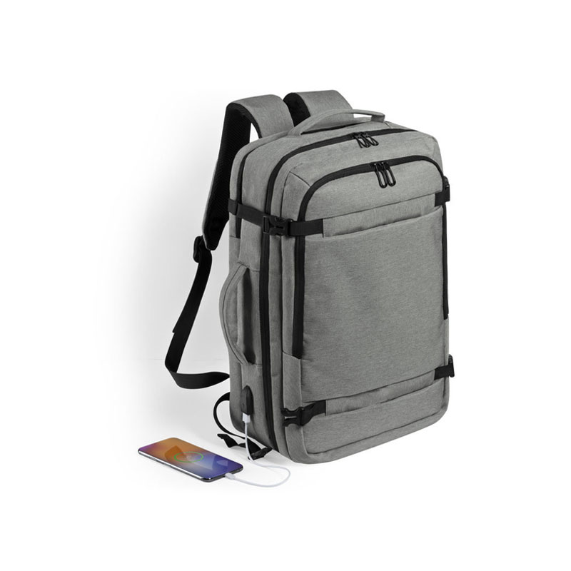 6620_1 URBANPRO 2-IN-1 BAG – BACKPACK & DOCUMENT HOLDER WITH USB & 17" LAPTOP SLOT - Image 1