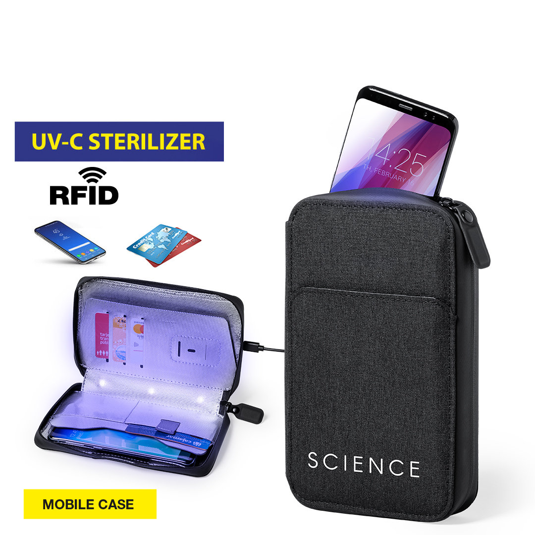 6674_1.jpg UV STERILIZER & RFID ORGANIZER CASE – ANTIBACTERIAL LIGHT + IDENTITY PROTECTION - Image 1