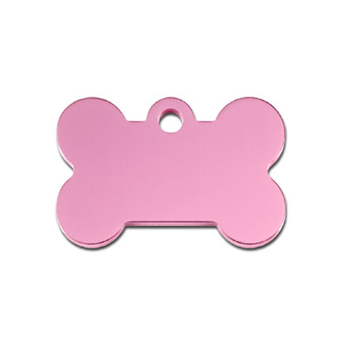 69487.jpg PINK BONE-SHAPED PET ID TAG – CUSTOM ENGRAVING FOR DOGS & CATS - Image 1