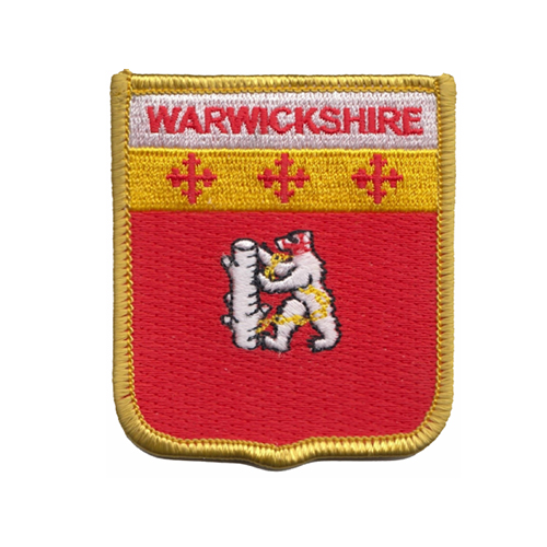 8HHE-00221H01.jpg WARWICKSHIRE EMBROIDERED BADGE - Image 1