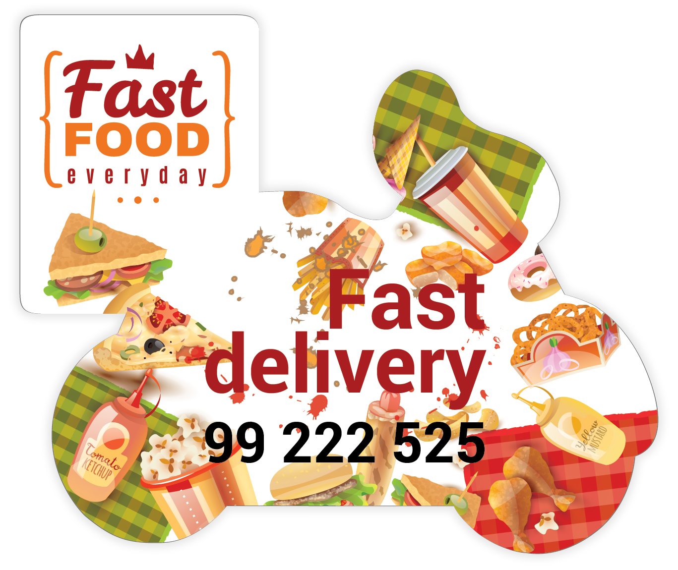 8HHE-00536H01-A.jpg DELIVERY SHAPED HARD PAPER MAGNET - Image 1