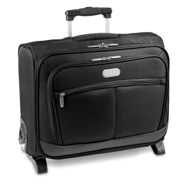 92129-1.jpg PROMOTION 15.6" LAPTOP TROLLEY – BUSINESS CASE WITH ID TAG & CUSTOM PLATE - Image 1