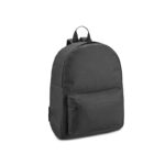BACKPACK IN 600D WITH ZIPPED FRONT POCKET