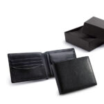 LEATHER BLACK WALLET WITH COIN POCKET