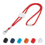 LANYARD POLYESTER ADJUSTABLE WITH DOME SLOT 5*45CM
