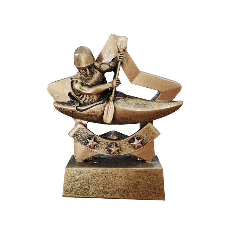 A1122.jpg BADMINTON FIGURE TROPHY 18.5CM - Image 1
