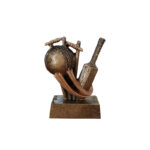 CRICKET TROPHY 7.5CM WITH CUSTOM PRINTED PLATE – COMPACT PERSONALIZED CRICKET A