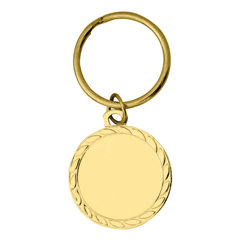 DI3203.02 GOLD KEY RING WITH WREATH DETAILS - Image 1