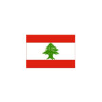 LEBANON FLAG 160X80CM – HERO OUTDOOR WITH ROPES