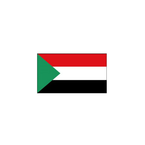 F110-0022.jpg SUDAN FLAG 160X80CM – HERO OUTDOOR WITH ROPES - Image 1