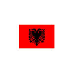 ALBANIA FLAG 140X100CM – HERO OUTDOOR WITH ROPES